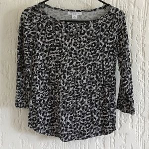 Liz Claiborne Leopard Print Blouse Size Small